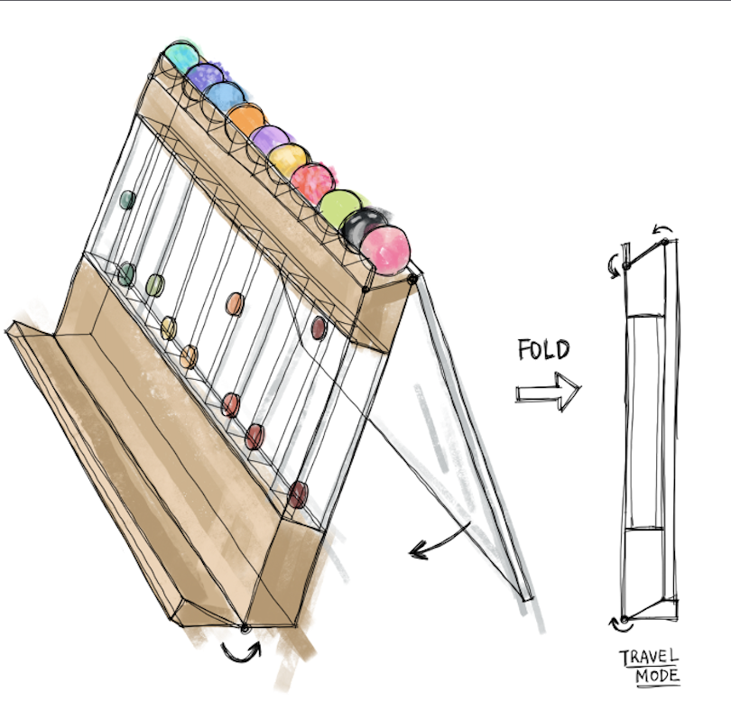 Planaball mechanism diagrams: token motion, fluid and pump system, alarm controls